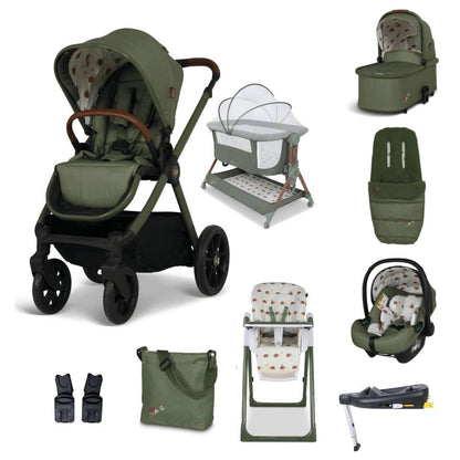 Cosatto Giggle 4 Everything Bundle with Bedside Crib & Highchair - Hoglet