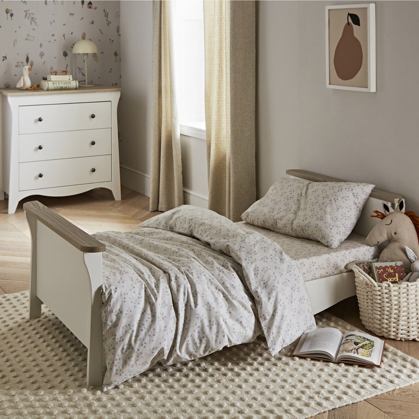 CuddleCo Clara 4pc Furniture Set - White & Ash