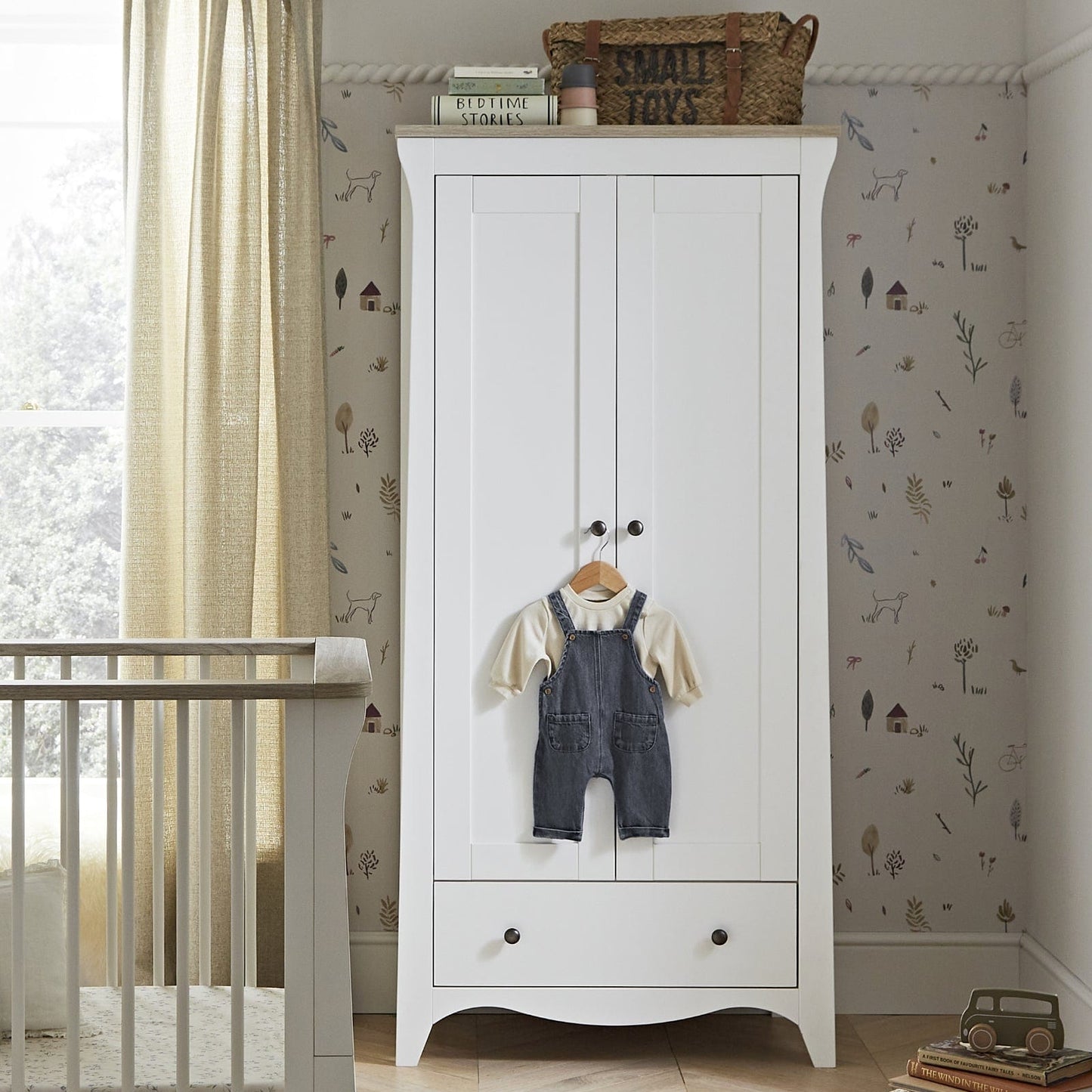 CuddleCo Clara 4pc Furniture Set - White & Ash