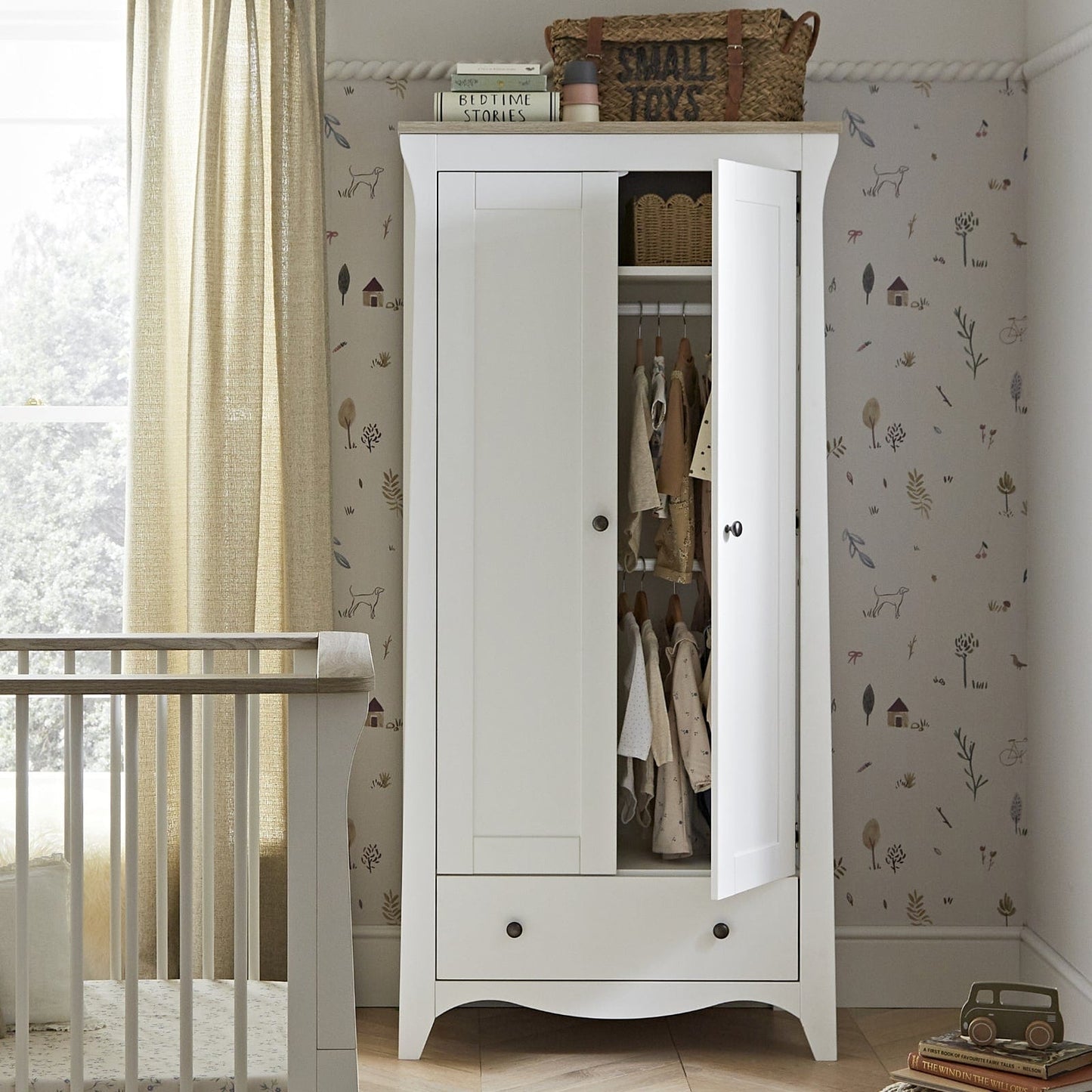 CuddleCo Clara 4pc Furniture Set - White & Ash