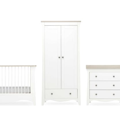 CuddleCo Clara 4pc Furniture Set - White & Ash