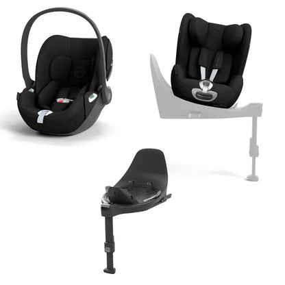 Cybex Cloud T , Sirona T and Base T i-Size Complete Modular Bundle - Black
