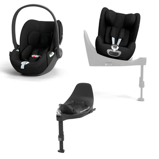 Cybex Cloud T , Sirona T and Base T i-Size Complete Modular Bundle - Black