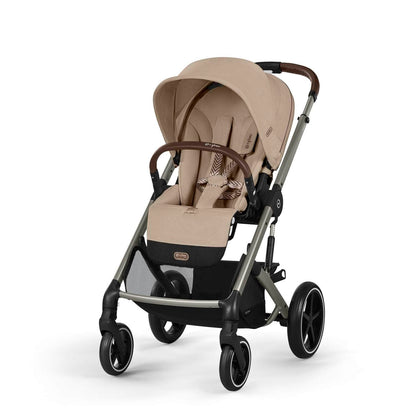 Cybex Balios S Lux Taupe Frame and Carrycot - Almond Beige