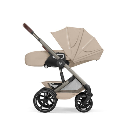 Cybex Talos S Lux & Fold Carrycot Accessory Bundle - Taupe/Almond Beige (2026)