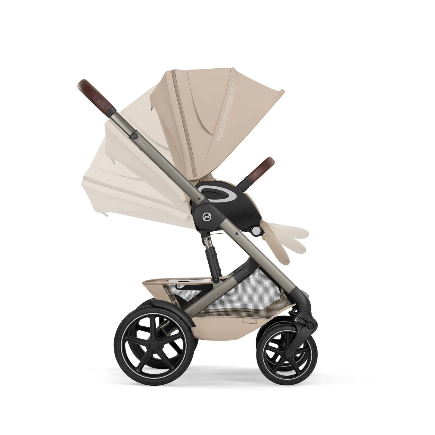 Cybex Talos S Lux & Fold Carrycot Accessory Bundle - Taupe/Almond Beige (2026)