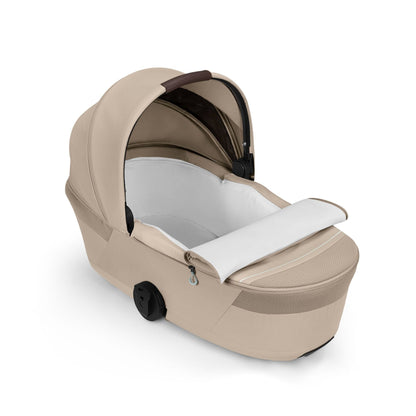 Cybex Talos S Lux & Fold Carrycot Accessory Bundle - Taupe/Almond Beige (2026)