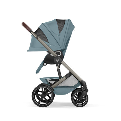 Cybex Talos S Lux & Fold Carrycot Accessory Bundle - Taupe/Stormy Blue (2026)