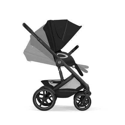 Cybex Talos S Lux with Fold Carrycot - Black/Moon Black (2026)