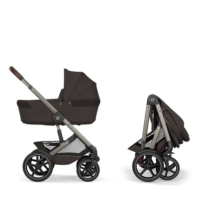 Cybex Talos S Lux with Fold Carrycot - Taupe/Chocolate Brown (2026)