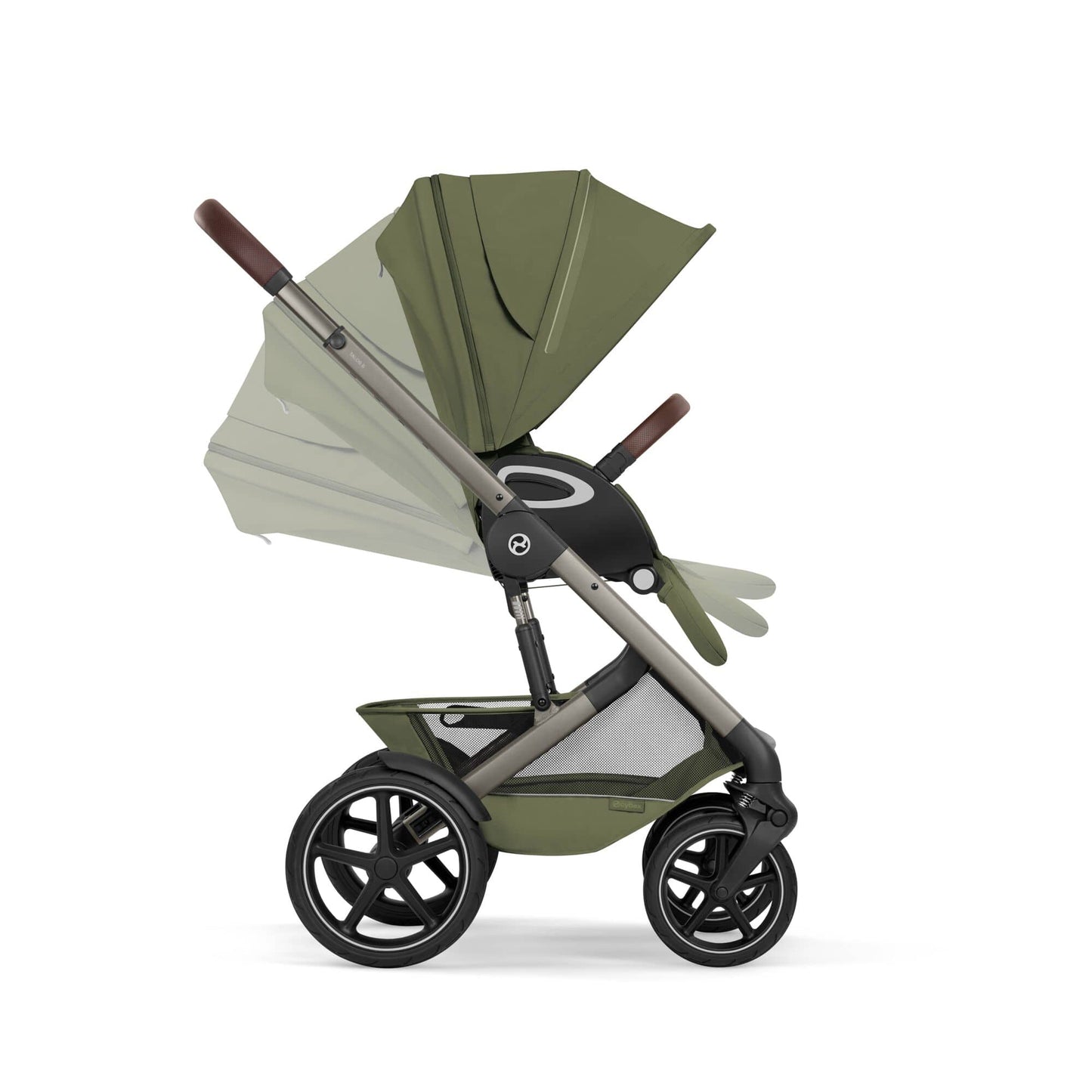 Cybex Talos S Lux with Fold Carrycot - Taupe/Moss Green (2026)