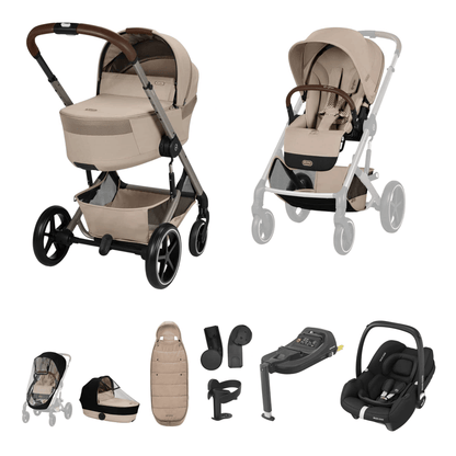 Cybex Balios S Lux (Cabriofix i-Size) Travel System - Almond Beige (2026)
