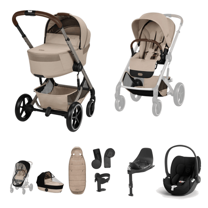 Cybex Balios S Lux (Cloud T) Travel System - Almond Beige (2026)