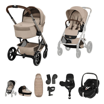 Cybex Balios S Lux (Pebble 360 PRO2) Travel System - Almond Beige (2026)