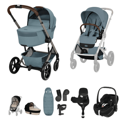 Cybex Balios S Lux (Pebble 360 PRO2) Travel System - Stormy Blue (2026)