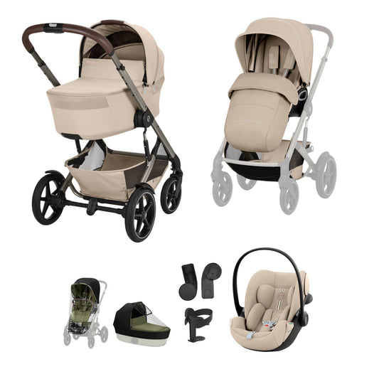 Cybex Talos S Lux (Cloud G3 Plus) Travel System - Taupe/Almond Beige (2026)
