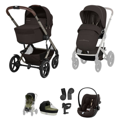 Cybex Talos S Lux (Cloud G3 Plus) Travel System - Taupe/Chocolate Brown (2026)