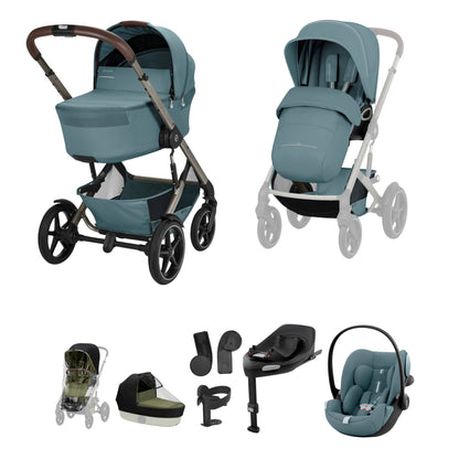 Cybex Talos S Lux (Cloud G3 Plus) Ultimate Travel System - Taupe/Stormy Blue (2026)