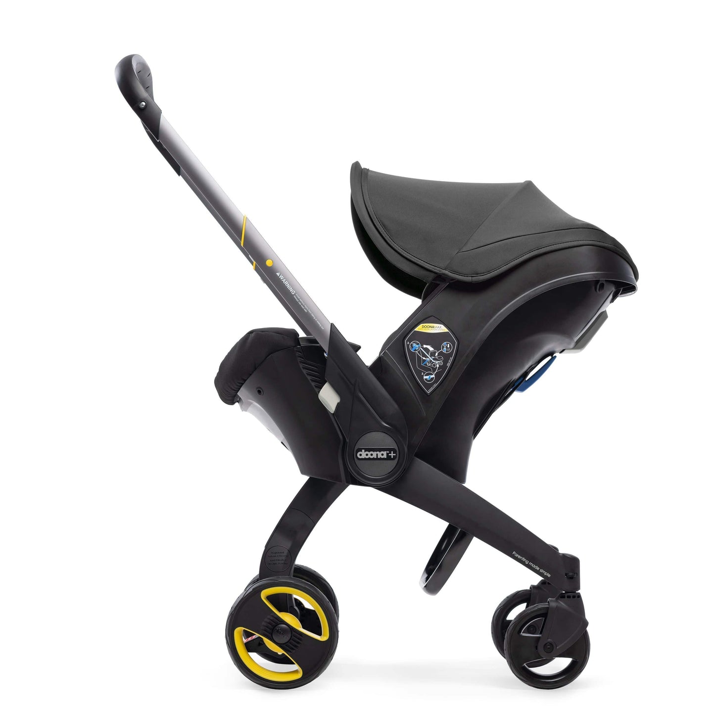 Doona+ Car Seat with Snap on Storage - Nitro Black