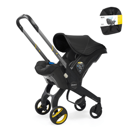 Doona+ Car Seat with Snap on Storage - Nitro Black