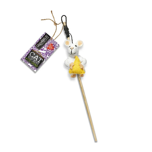 Archibald Mouse Teaser Eco Cat Toy with Catnip