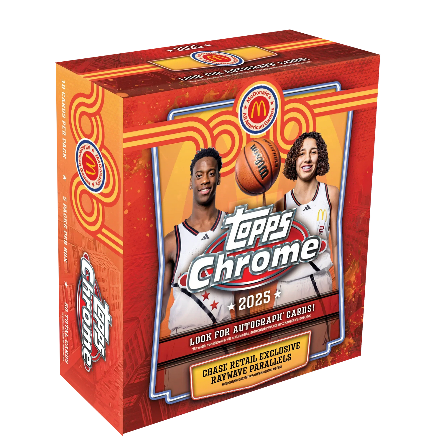 2025 Topps Chrome McDonald’s All-American Basketball Mega Box