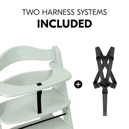 Hauck Alpha+ Wooden Highchair Bundle - Mint