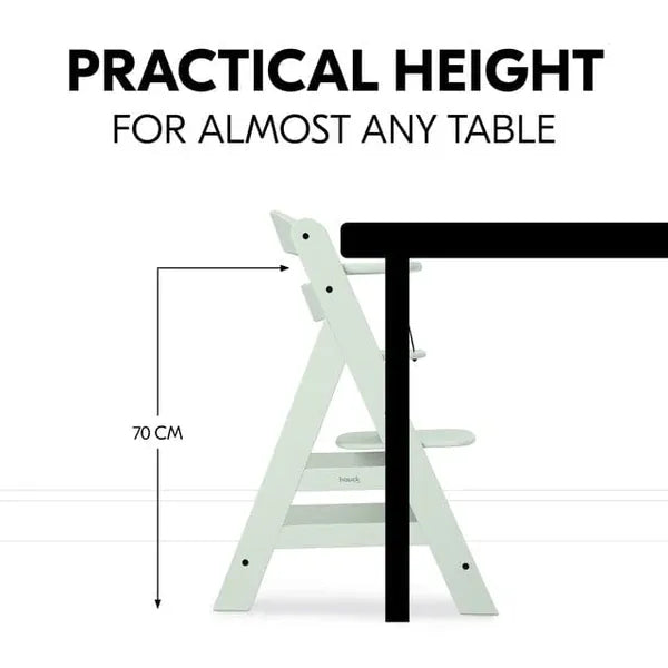 Hauck Alpha+ Wooden Highchair Bundle - Mint