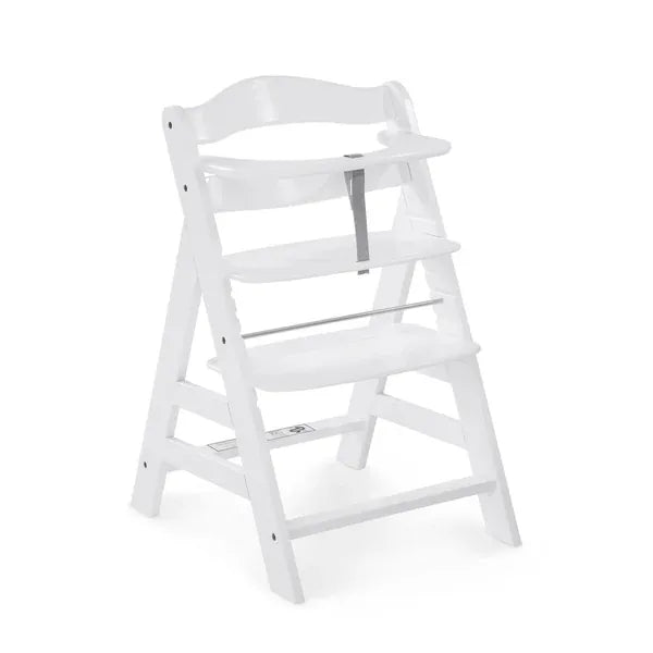 Hauck Alpha+ Wooden Highchair Bundle - White