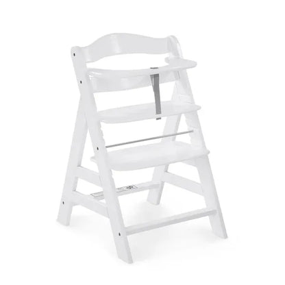 Hauck Alpha+ Wooden Highchair Bundle - White