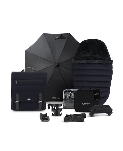 iCandy Peach 7 (Coral Slide Pro) Travel System - Jet / Black Edition
