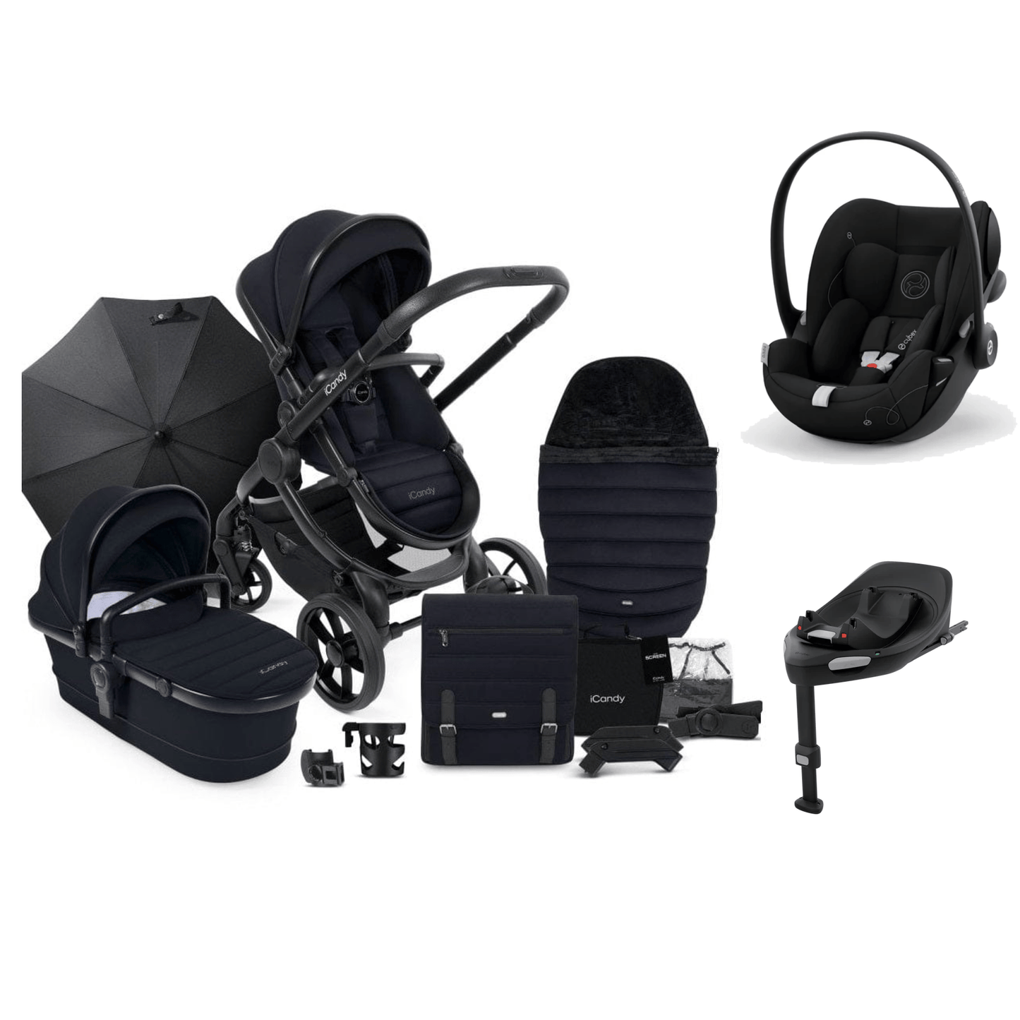 iCandy Peach 7 (Cloud G) Complete Travel System - Black Edition