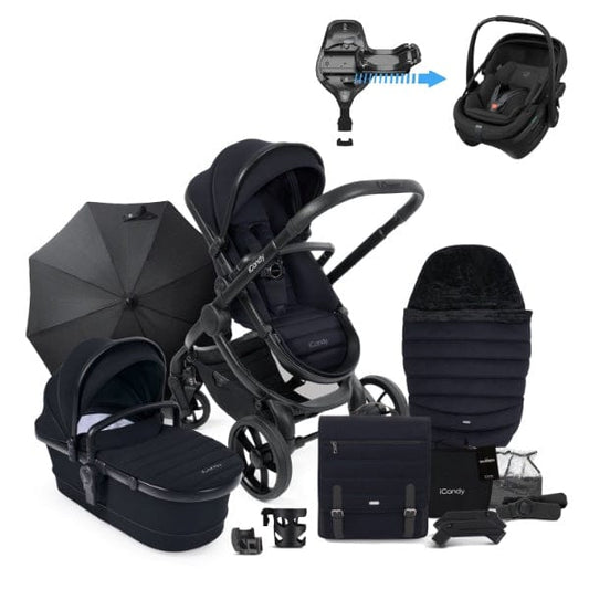 iCandy Peach 7 (Coral Slide Pro) Travel System - Jet / Black Edition