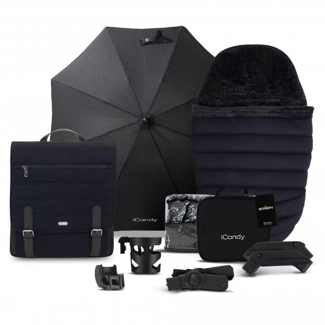 iCandy Peach 7 Cybex Cloud T Complete Travel System Bundle - Black Edition