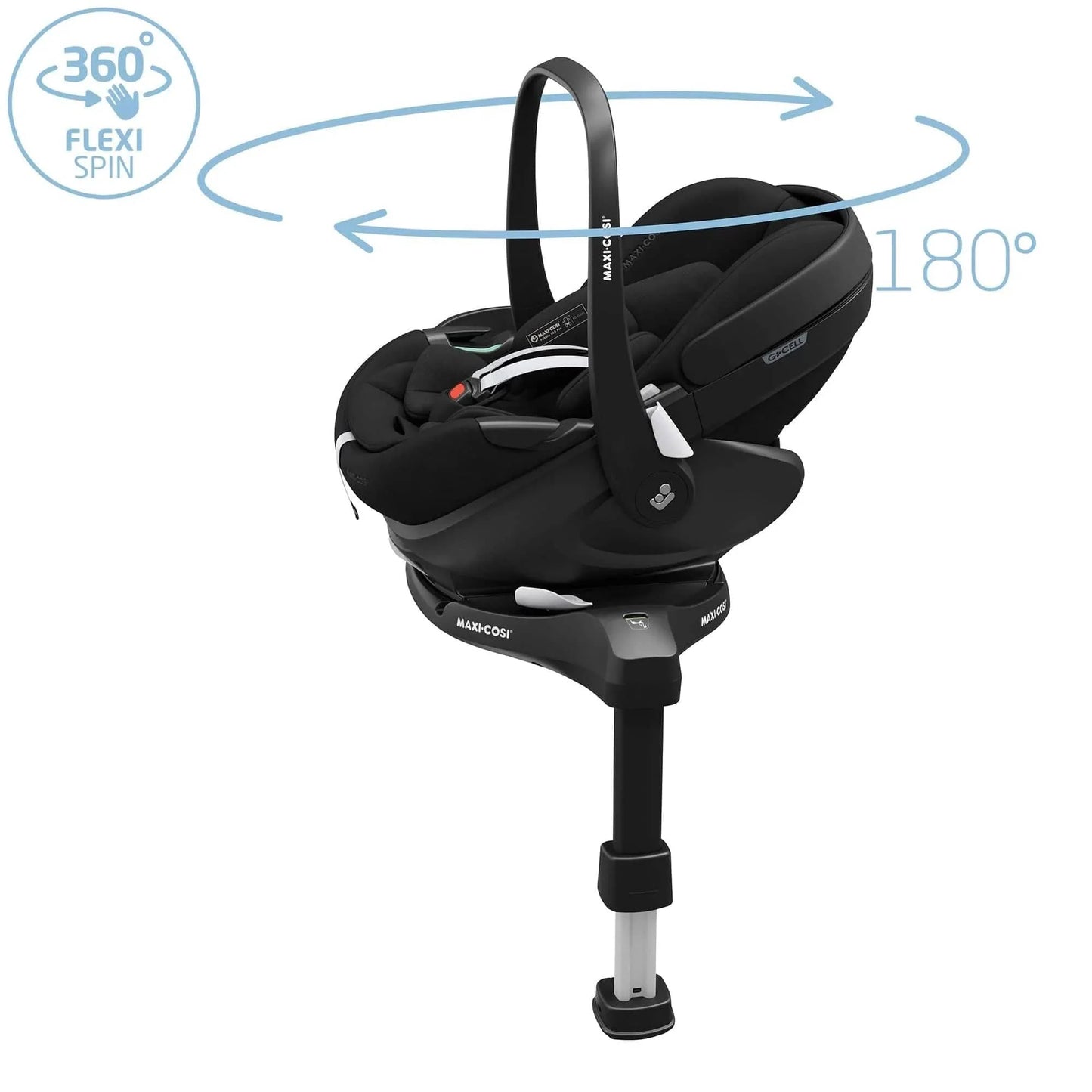 iCandy Peach 7, Pebble 360 PRO 2 Complete Travel System Bundle - Black Edition