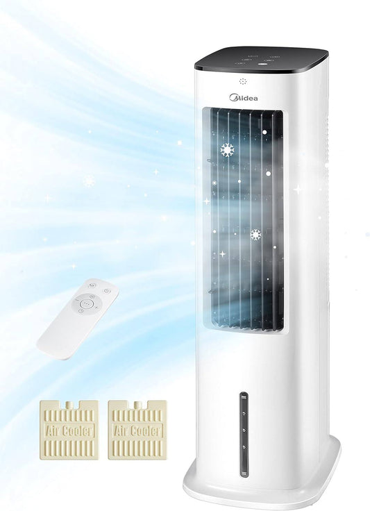 Midea AC100-20ARB 4-in-1 Portable Air Cooler with 5L Water Tank & Remote Control