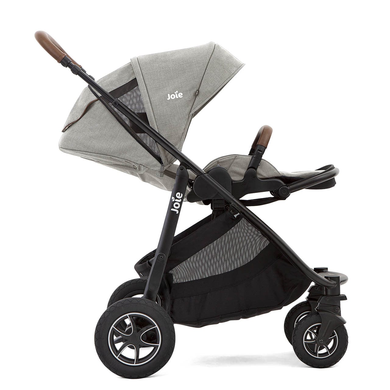 Joie Versatrax with Car Seat - Pebble