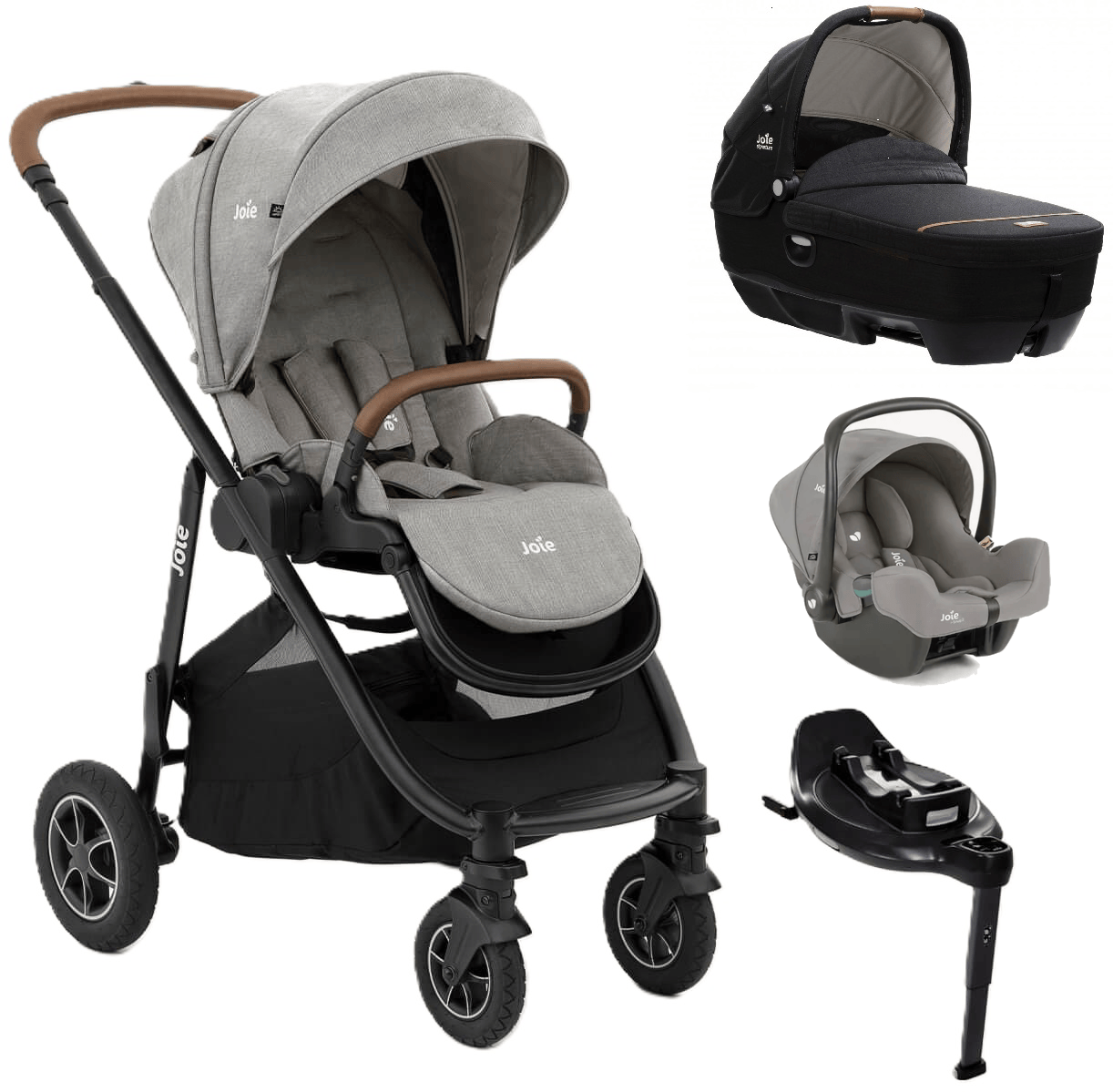 Joie Versatrax Travel System - Pebble/Pebble