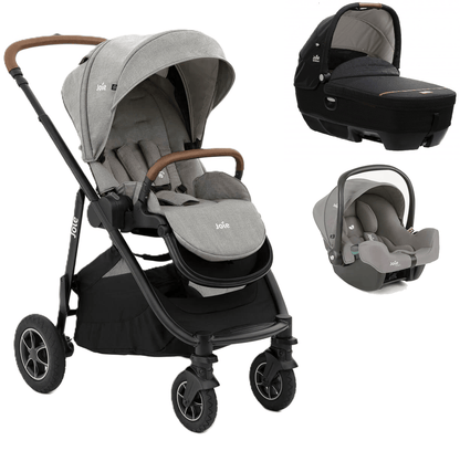 Joie Versatrax with Car Seat - Pebble/Pebble
