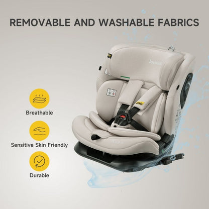 Jovikids CiCI TT i-Size Car Seat - Milkstone