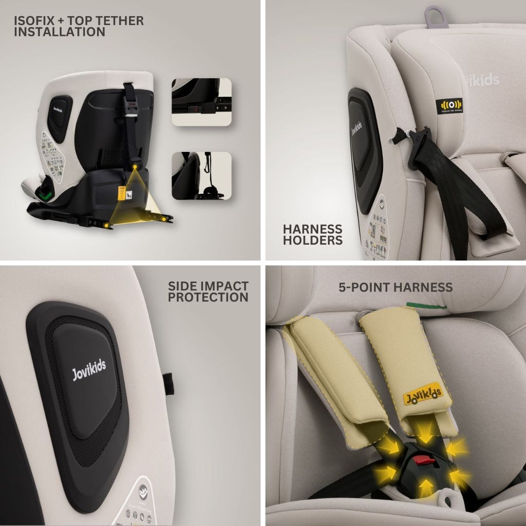 Jovikids CiCI TT i-Size Car Seat - Milkstone