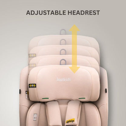Jovikids CiCI TT i-Size Car Seat - Rosewood