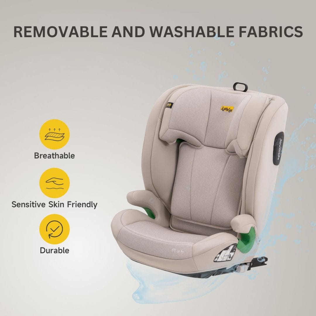 Jovikids Leon Highback Booster Seat - Milkstone