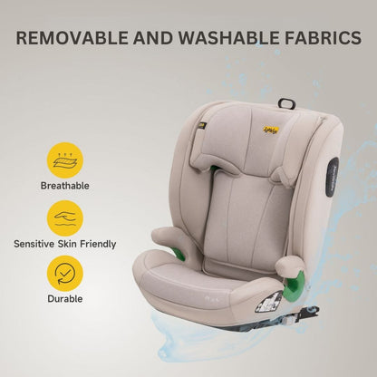 Jovikids Leon Highback Booster Seat - Milkstone
