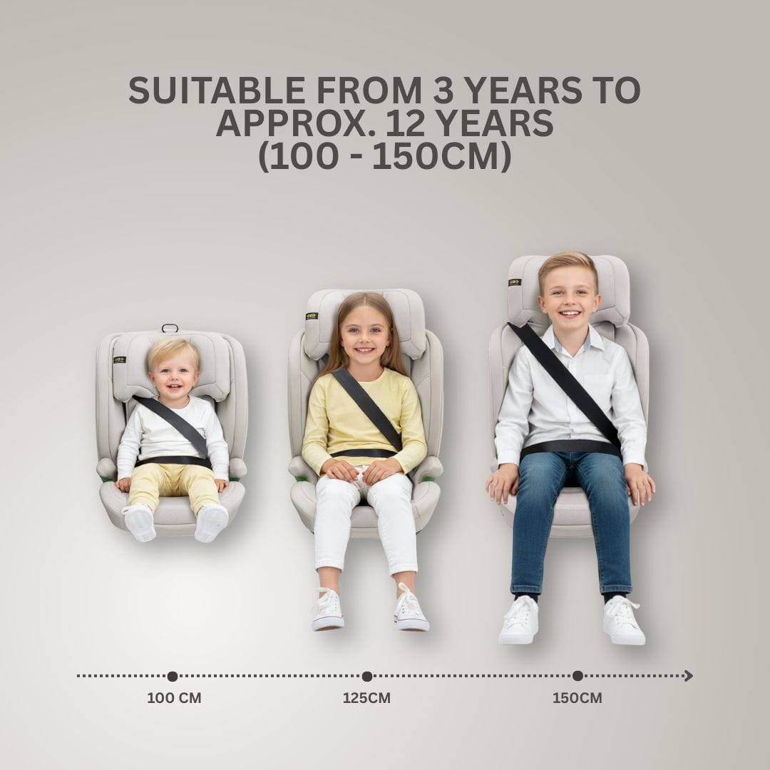 Jovikids Leon Highback Booster Seat - Milkstone