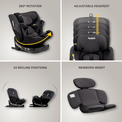 Jovikids Ranger TT i-Size 360 Rotating Car Seat - Twilight