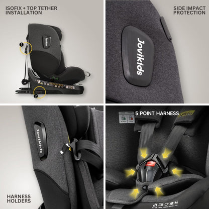 Jovikids Ranger TT i-Size 360 Rotating Car Seat - Twilight