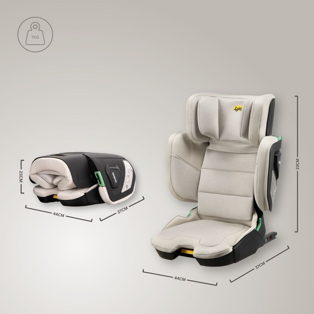 Jovikids Rober+ Folding Highback Booster Seat - Milkstone