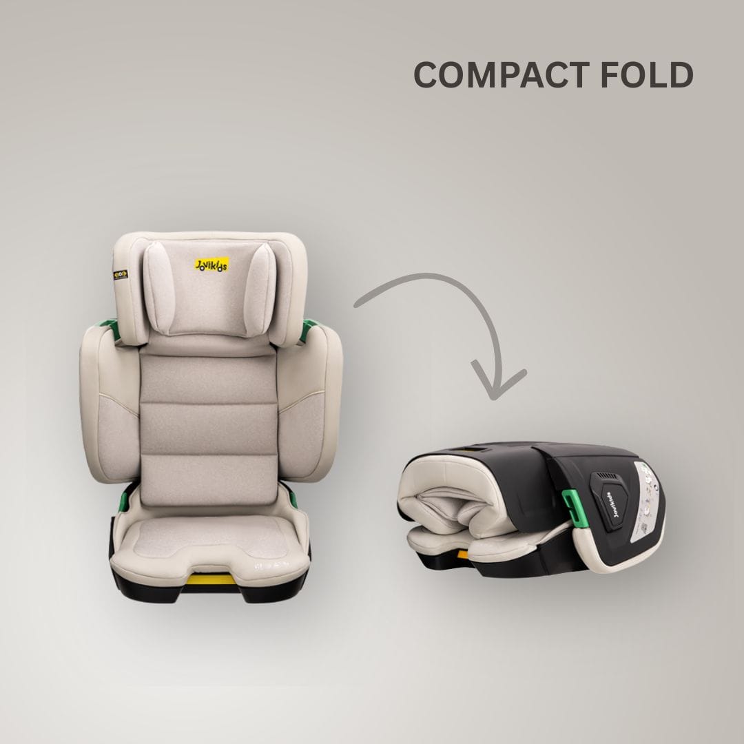 Jovikids Rober+ Folding Highback Booster Seat - Milkstone