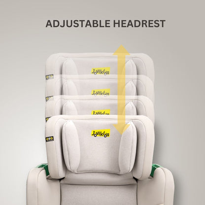 Jovikids Rober+ Folding Highback Booster Seat - Milkstone